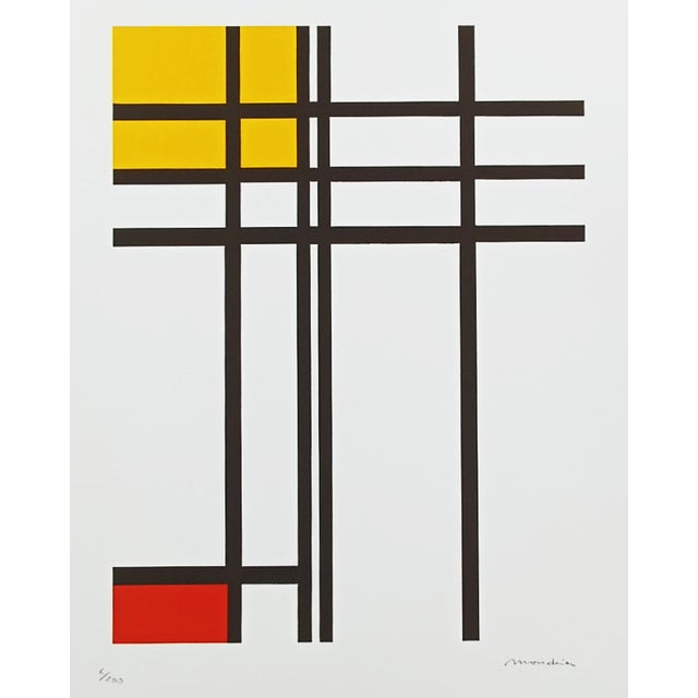 Piet Mondrian Limited Series Lithograph. After Limited series lithograph. number 6 of 200 (the numbers are signed in...