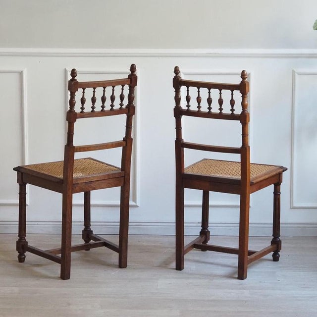 Antique French Gründerzeit Chairs with Viennese Caning, 1900s, Set of 2 For Sale - Image 13 of 13