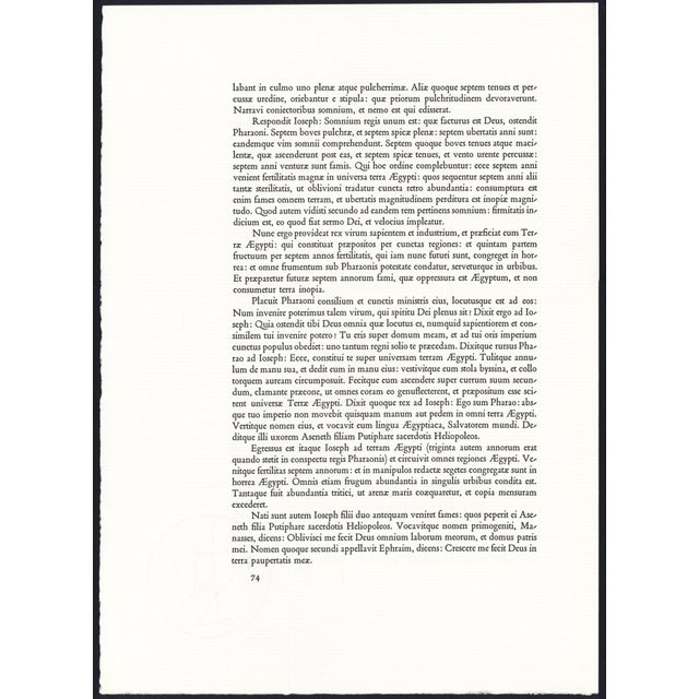 1967 Salvador Dalí Biblia Sacra Lithograph "Faciamus Hominem" (Let Us Make Man) For Sale - Image 9 of 11