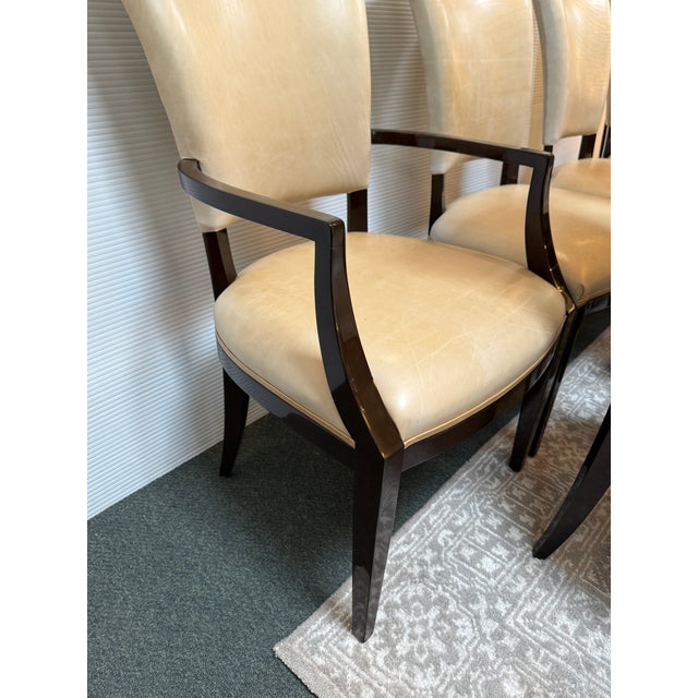 Nancy Corzine Illusion Leather Dining Chairs, Set of Ten For Sale - Image 10 of 17