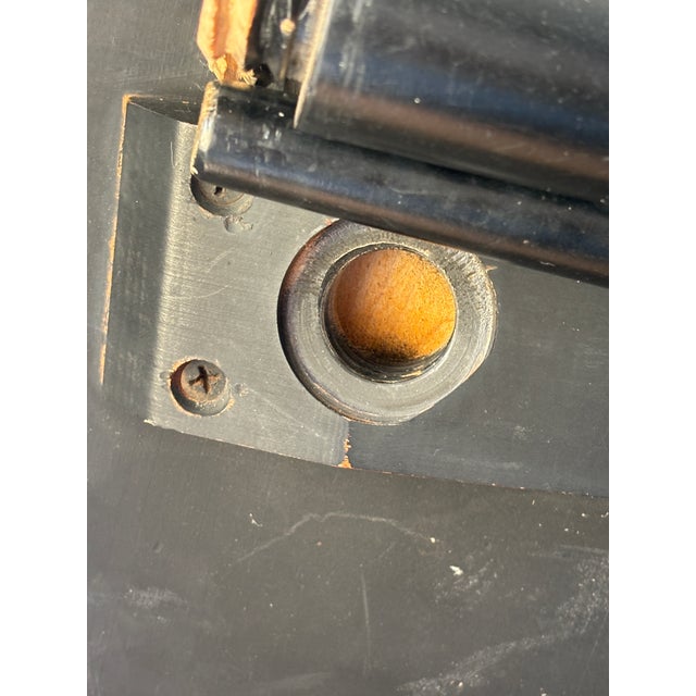 Wood 1940s Attributed to Paul McCobb Black Lacquer Coffee Table For Sale - Image 7 of 8