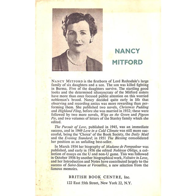 Traditional "Pigeon Pie" 1959 Mitford, Nancy For Sale - Image 3 of 5