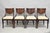 Vintage Italian Regency Style Mahogany Klismos Dining Side Chairs attributed to Pietro Constantini (Unmarked) - Set of 4....