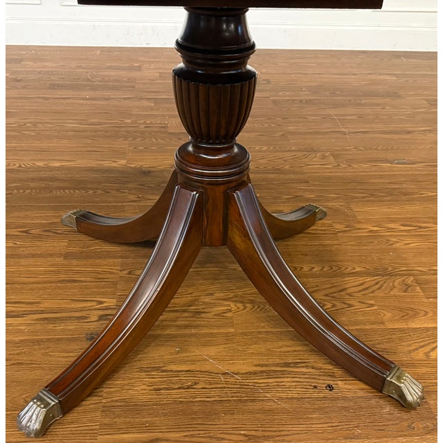 Leighton Hall Furniture Traditional Oval Mahogany Dining/Breakfast/Game/Foyer Table by Leighton Hall - Made to Order For Sale - Image 4 of 11