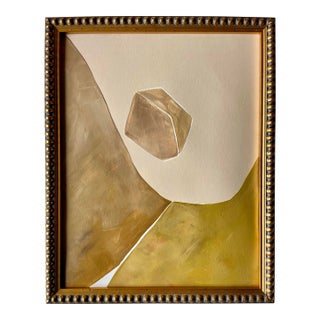 2025 "Il Colmo'' Contemporary Abstract Landscape Painting on Paper by Artist r.k. Red For Sale