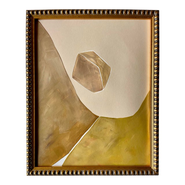 2025 "Il Colmo'' Contemporary Abstract Landscape Painting on Paper by Artist r.k. Red For Sale