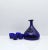 Cobalt Blue Viking Decanters and Cups by Ole Winther for Holmegaard Glasswork, 1962, Set of 5 For Sale - Image 10 of 11