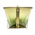 Green Gradient Glass Wall Sconce With Brass Fixture, France 1960s. For Sale - Image 4 of 12