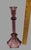 Vintage Pair Purple Pressed Glass Candlesticks For Sale - Image 6 of 9