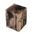 Organic Modern Petrified Wood Stool Accent Table For Sale