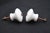 Traditional Pair of Vintage 1.25 In. White Ceramic Round Cabinet Knobs For Sale - Image 3 of 4