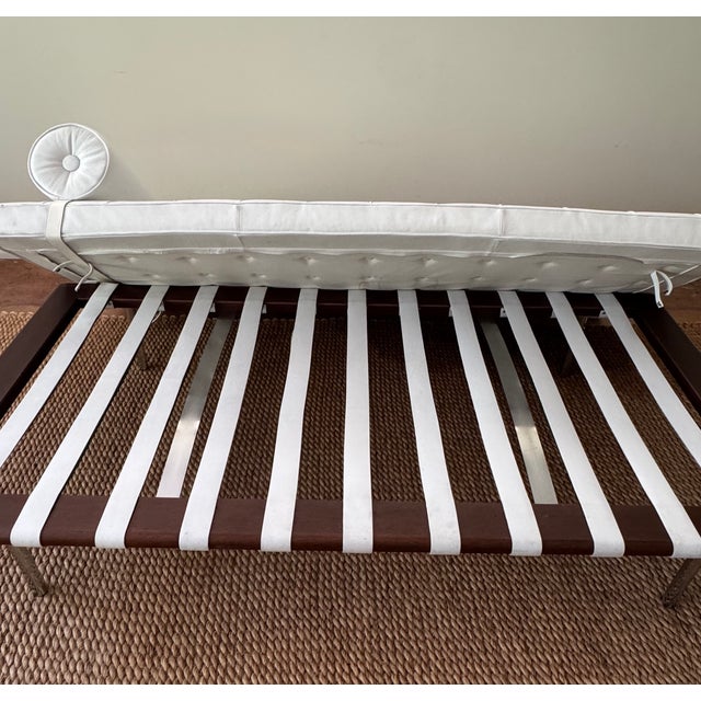 Minimalism Barcelona Daybed in the Style of Ludwig Mies Van Der Rohe, Germany 1970's For Sale - Image 3 of 5