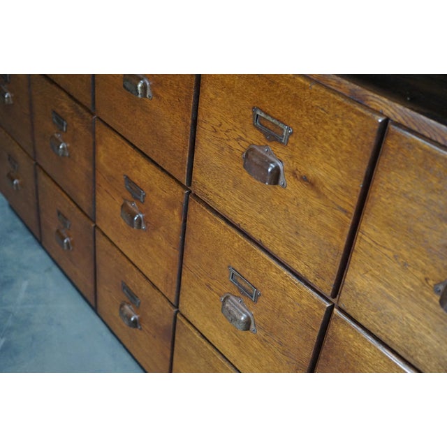 Large French Oak Apothecary Cabinet, 1930s For Sale - Image 4 of 18
