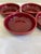 Bauer Mid 20th Century Bauer Pottery Red Ceramic Art Pottery Bowls – Set of 5 For Sale - Image 4 of 8