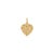 Metal 14k Solid Gold Pink Sapphire Heart Pendant for Her For Sale - Image 7 of 12