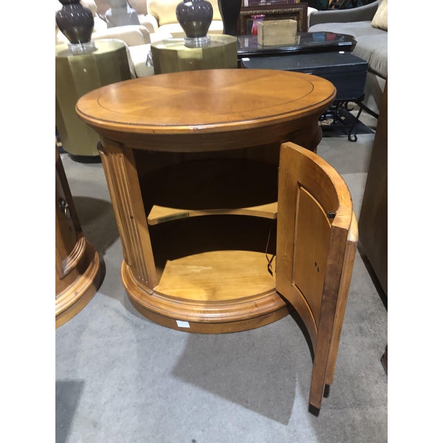 Ethan Allen Tuscany Knotty Pine Oval Wood End Tables a Pair Chairish