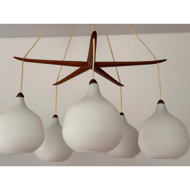 1960s Model 511 Starfish Chandelier by Uno and Östen Kristiansson for Luxus Vittsjö, 1960s For Sale - Image 5 of 18