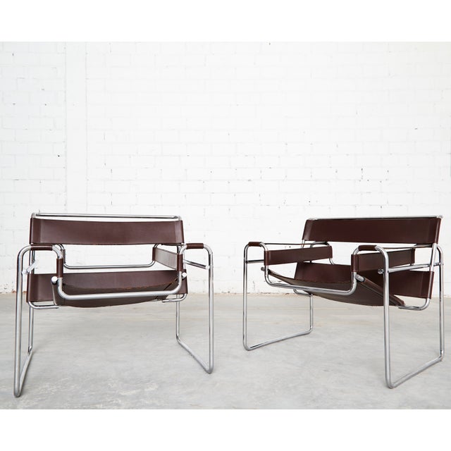 Paar Wassily Chair by Marcel Breuer for Knoll International, 1980s, Set of 2 For Sale - Image 18 of 18