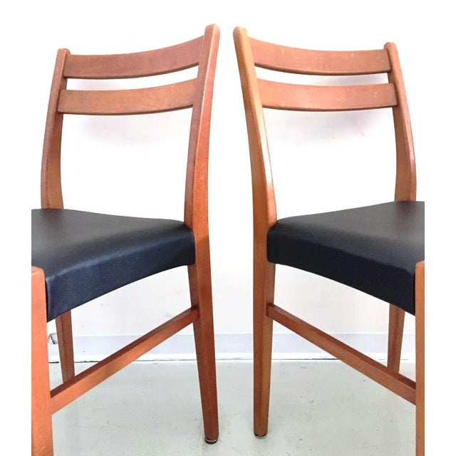 Mid-Century Modern Vintage Scandinavian Chairs, Italy, 1960s, Set of 4 For Sale - Image 3 of 5