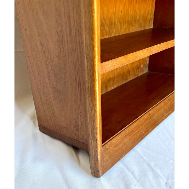 Vintage Handcrafted Mahogany Shadowbox Display Cabinet For Sale - Image 10 of 12