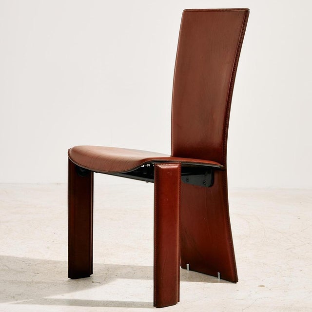 Pietro Costantini Leather Dining Chairs, 1980s, Set of 4 For Sale - Image 18 of 18