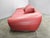 Metal Italian Red Leather Sofa by Divanotti, Postmodern, 1990s For Sale - Image 7 of 18