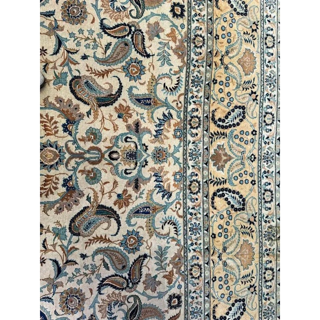 Large Antique Wool Tabriz Rug For Sale - Image 4 of 8