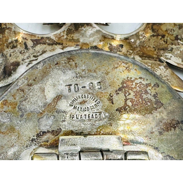 Emilia Castillo Angel Photo Frame, Silver Plated Brass, Taxco Mexico 1980s For Sale - Image 12 of 12