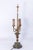 French Vintage Marble & Brass 3 Light Table Bouillotte Lamp For Sale - Image 3 of 16