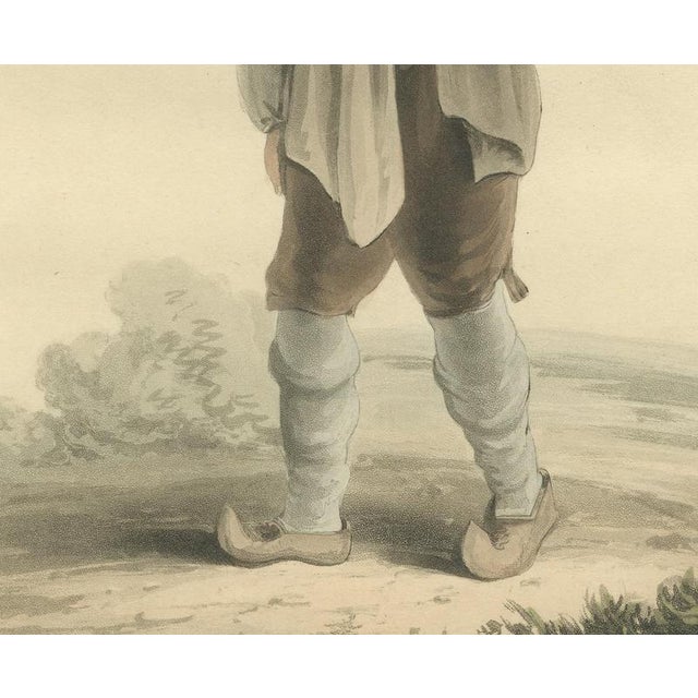 19th Century After Miss Semple, Laborer Near Valenciennes, Working Dress, 1817, Engraving For Sale - Image 5 of 9