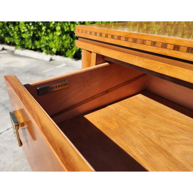 Brown 1980s Hickory White Biedermeier Dresser From Genesis Collection For Sale - Image 8 of 17