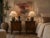 Elegant pair of vintage demilune end tables or nightstands designed by Harold Schwartz for Romweber. Crafted in warm-toned...