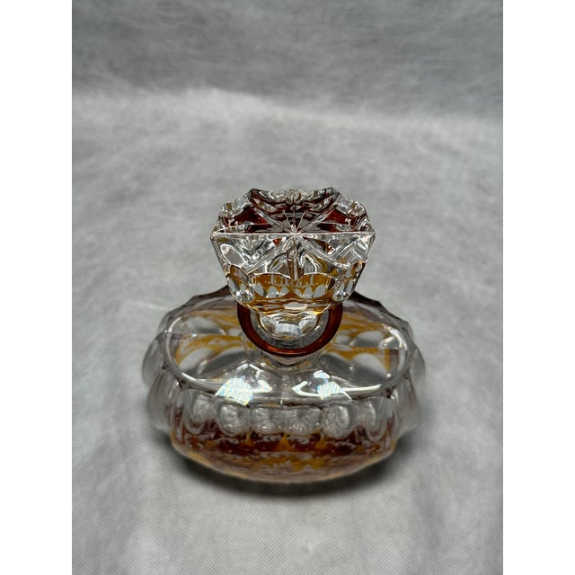 Art Deco Crystal Carafe from Josephinenhütte Glassworks, 1930s For Sale - Image 8 of 12