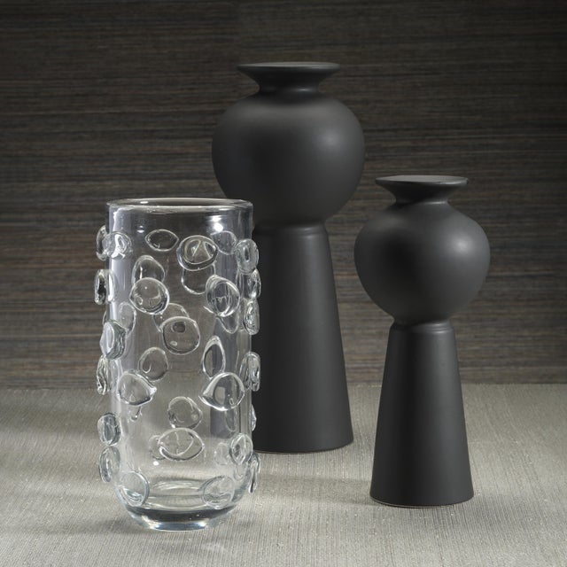 Contemporary Kyoto Modern Stoneware Vase, Large For Sale - Image 3 of 4