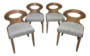 Mid-Century Modern Dining Chairs, 1960s, Set of 4