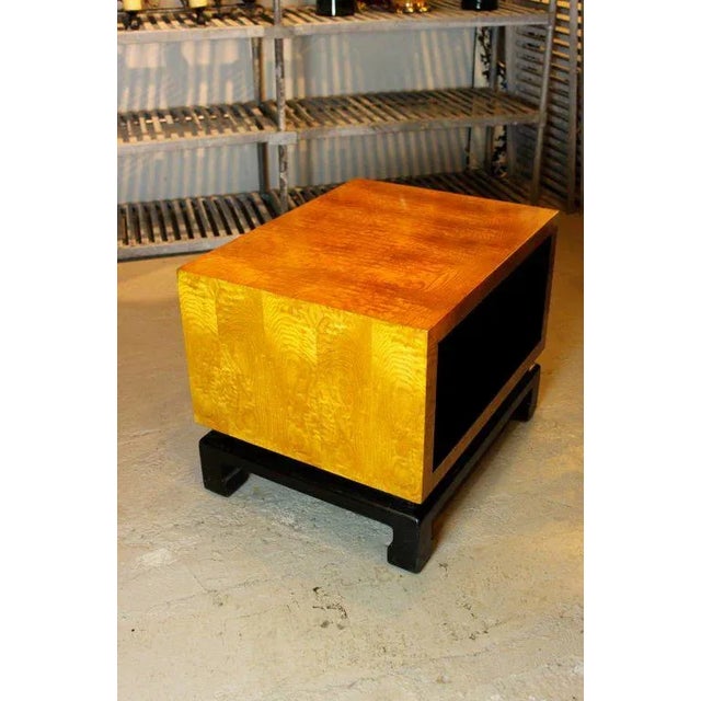 Mid-Century Modern 20th Century Japanese Cube Form End Table For Sale - Image 3 of 6