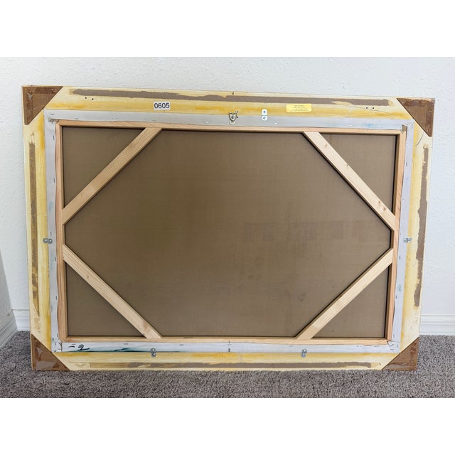 Paint Large Original Vintage Oil Painting Sailing Ship Seascape Marine Art Framed For Sale - Image 7 of 7