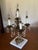 Vintage Spanish Brass & Crystal Candelabra Lamp For Sale - Image 13 of 14