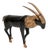 Antique Wood Parcel Gilt Sculpture of an Ibex, 1900 For Sale