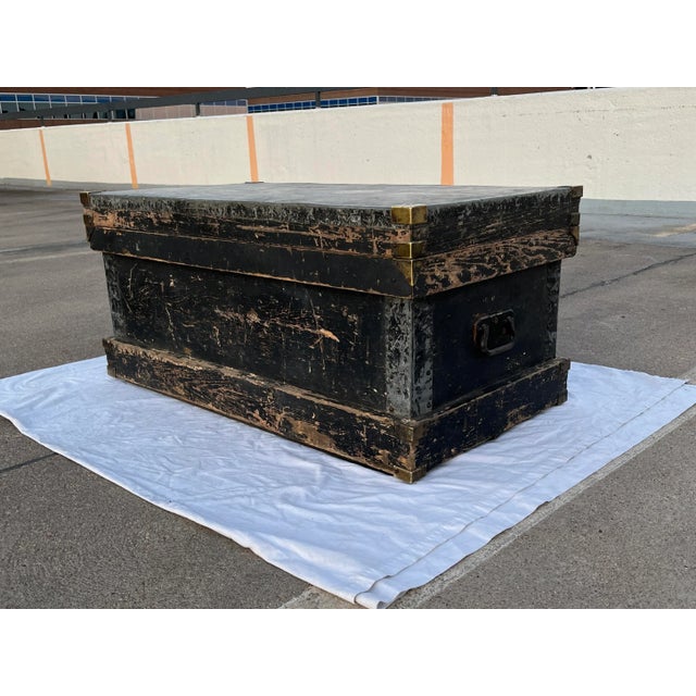 Victorian Antique English Shipwright’s Chest For Sale - Image 3 of 12