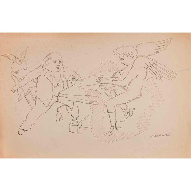 Mino Maccari, Inspiration, Drawing, Mid-20th Century For Sale