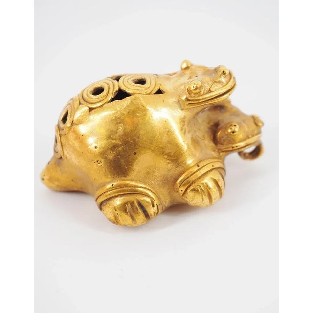 Colombian Taïrona Tumbago Statuette of Janus Tortoise For Sale - Image 5 of 8