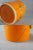 Mid 20th Century Ceramiche Alfa Italy Orange Spice Jars With Cork Stoppers - Set of 4 For Sale - Image 5 of 13