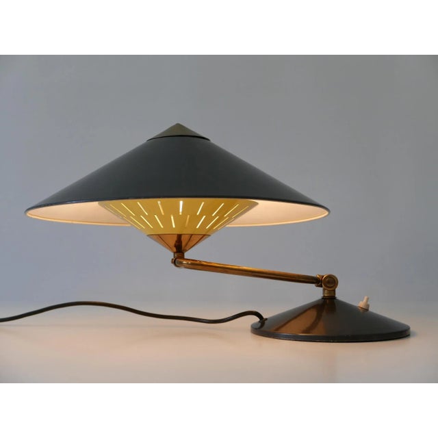 Large Mid-Century Modern Articulated Witch Hut Table Lamp or Wall Sconce, 1950s For Sale - Image 4 of 18
