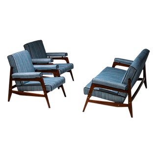 Mid-Century Seating Group, Italy, 1950s, Set of 3 For Sale