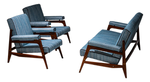 Mid-Century Seating Group, Italy, 1950s, Set of 3