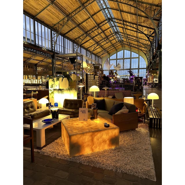 Lighted Onyx Coffee Table by Arturo Pani for Mullers of Mexico, 1960s For Sale - Image 4 of 7