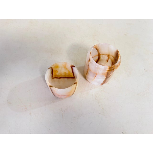 Italian Onyx Vide Poche or Box with Beige Lid, Italy, 1970 For Sale - Image 6 of 8