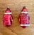 Wonderful antique mercury glass Santas, set of two made in Germany, one slightly larger than the other. Hand blown silver...