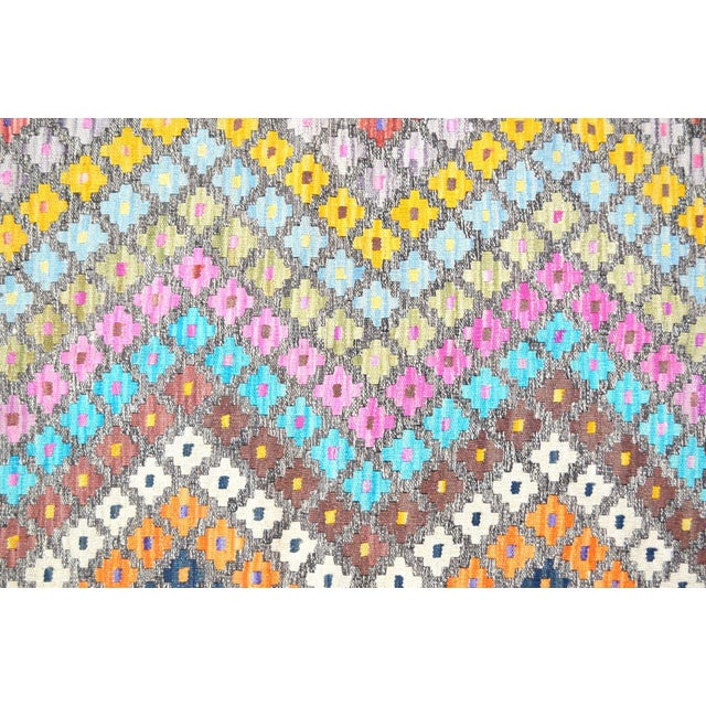 Islamic Afghan Maimana Flatweave Kilim Wool Rug, 7'1''x9'7'' For Sale - Image 3 of 4